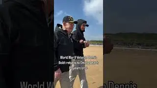 World War II Veteran Dennis Boldt returns to Omaha Beach 80 years after landed on D-Day, June 6.