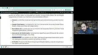 Una visión general del ecosistema IA de Google, con Daniel Torres-Salinas y Wenceslao Arroyo-Machado
