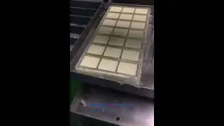 Small chocolate tempering and depositing machine #machine #factory