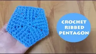 How to crochet a ribbed pentagon? | Crochet With Samra