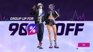 FF group discount event l new FF event l 90% off😯🥵