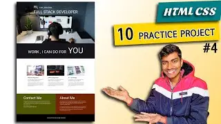 #4 - Developer Landing Page | HTML CSS 10 Practice Projects for Beginners | 2023