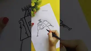 How to draw Chandrayan 3 Vikram Lander | Easy Drawing Chandrayan 3 Soft landing | ISRO Moon Mission