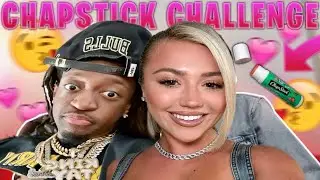 CHAPSTICK CHALLENGE WITH MY CRUSH HALLE PAYNE! 😏😘😋