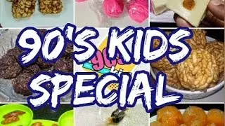 90's Kids Snack Challenge by 8 YouTubers | 90's kids special sweets