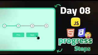 How to Build an Interactive Progress Steps with HTML, CSS, and JavaScript 🚀💻 | Adel Gabr