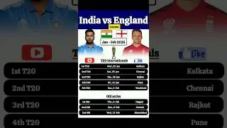 india vs england one day series odi schedule 2025 #cricket #indvseng #cricketshorts