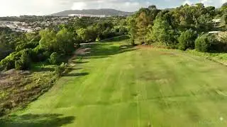 Estoril Golf Club - drone aerial video - Blue Course - hole#01