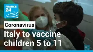 Coronavirus pandemic: Italy ramps up vaccine drive for children &bull; FRANCE 24 English