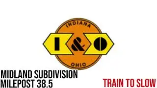 Детектор дефектов Indiana & Ohio, подразделение Midland (при замедлении движения поездов)