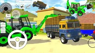 🔴 New JCB and Uploading 🏗 Stone From Trali 🌋 Truck in Game #jcb #truck 0177