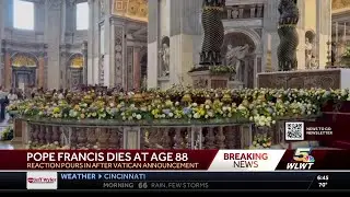 'A huge sense of shock': Vatican City visitors mournful following death of Pope Francis