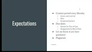 Week 1 Intro and Lesson