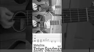 Enter Sandman guitar tabs easy Metallica guitar riff lesson