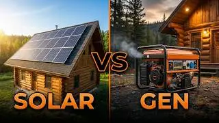 3 Off-Grid Power Solutions for Your Small Log Cabin | Portable Solar, DIY Kits, and Generator Backup
