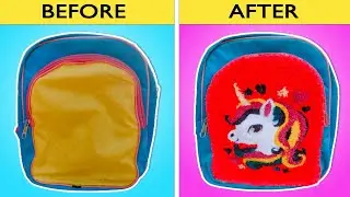 How to renew an old bag at home | DIY School bag restoration