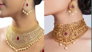 Arabic gold choker designs |gold CHOKER necklaces ARABIAN designs