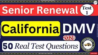California DMV Written Test 2025 | DMV Senior Written Test 2025 | DMV Renewal For Seniors
