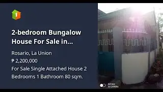 2-bedroom Bungalow House For Sale in Rosario La Union