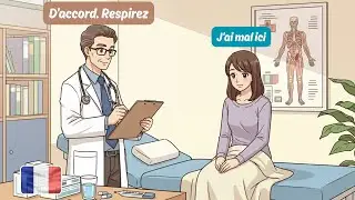French Conversation for Beginners | At the Doctor&rsquo;s Office (Chez le M&eacute;decin) with English Subtitles