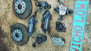 kit frenado Porsche delantero en eje de pernos y pivotes