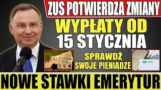 ZUS potwierdza nowe stawki emerytur i terminy wypłat – zmiany od 15 stycznia!