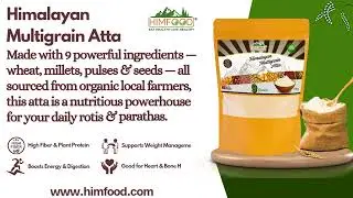 Himalayan Multigrain Atta 1kg &ndash; Natural Blend of 9 Grains | High Fiber, Rich in Protein |