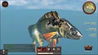 Goat simulator easter eggs part 10 The mermaid fishes with legs (read description)