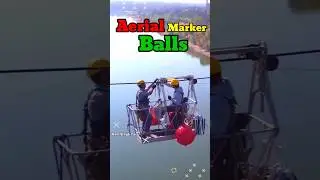 aerial marker balls for power lines 😱❌ #shorts #viral #trending #amazing