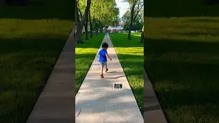 Kid Running so FAST!!! 🩵 #shorts #cute #kids #play #run