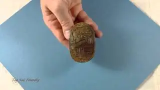 Scarab Paperweight Egyptian Ceramic Resin
