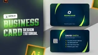 Elegant Business Card Design Tutorial in Illustrator ।। IMPEL IT