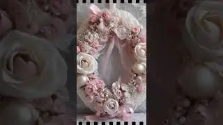Shabby Chic Crafts 🧵 DIY Glam Home Decor  #shorts  #shabbychicdiy #shabbychic