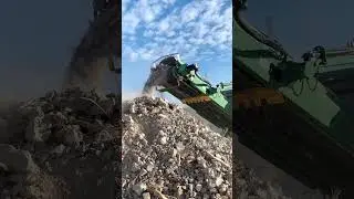 Recycling of construction debris on the McCloskey J40 #construction #recycling