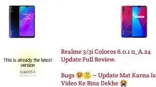 Realme 3/3i Coloros 6.0.1 11_A.24 Review - Font Change🤔, Swipe Gestures🧐, Battery Drain & More 🤗