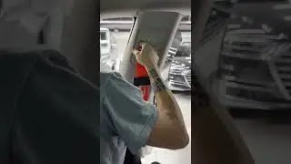 Оранжевое настроение в интерьере Tesla Model 3 #автомобили #автоателье #detailing