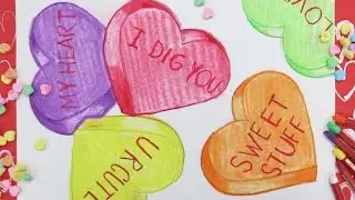 Candy Heart Drawings