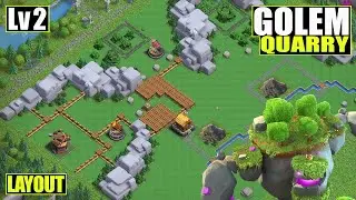NEW BEST Base Layout for Golem Quarry lv.2 + link (UPDATED)