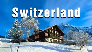 Heavy Snowfall in Switzerland &bull; Winter Nature Relaxation Film with Deep Piano Music