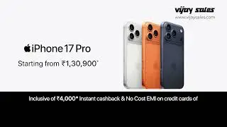 Buy the Latest iPhone Now &ndash; Available at Vijay Sales #vijaysales #apple #iphone17