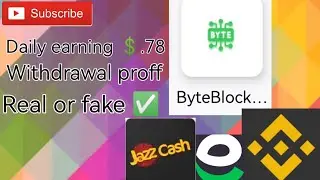 Byte blockchain website earning proff full review #earning #real #review how to earn money online