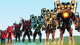 SIZE COMPARISON OF SPEAKERMAN TITAN VS SKIBIDI TOILET BOSSES - Garry's Mod