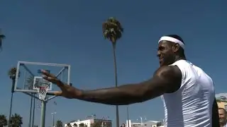 LeBron playing HORSE in Los Angeles