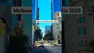 Melbourne Australia 2025, La Trobe Street #drivingtour #beautifulcity #cityview