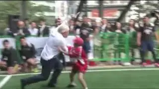 BORIS JOHNSON TACKLES CHILD?!?