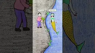 why would a mermaid be tied up by a man?#shortsfeed #youtubeshorts #skibiditoilet #drawing