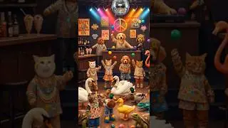 Pets party #weekend #pets #funnyanimals #animals #disco #goodvibes #music #party #fun #animation #yt