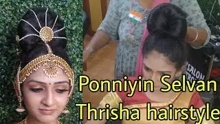 How to do Ponniyin Selvan thrisha hairstyle