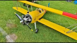 BOEING STEARMAN / KADET MODEL 75 RC BIPLANE - 5 CYLINDER RADIAL FOURSTROKE ENGINE - NLMFC - 2021