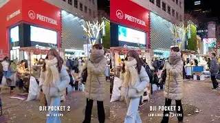 DJI OSMO POCKET 3 vs POCKET 2: Side by side comparison footage | Day Light & Low Light + Audio